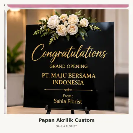 Papan Bunga Akrilik Situbondo